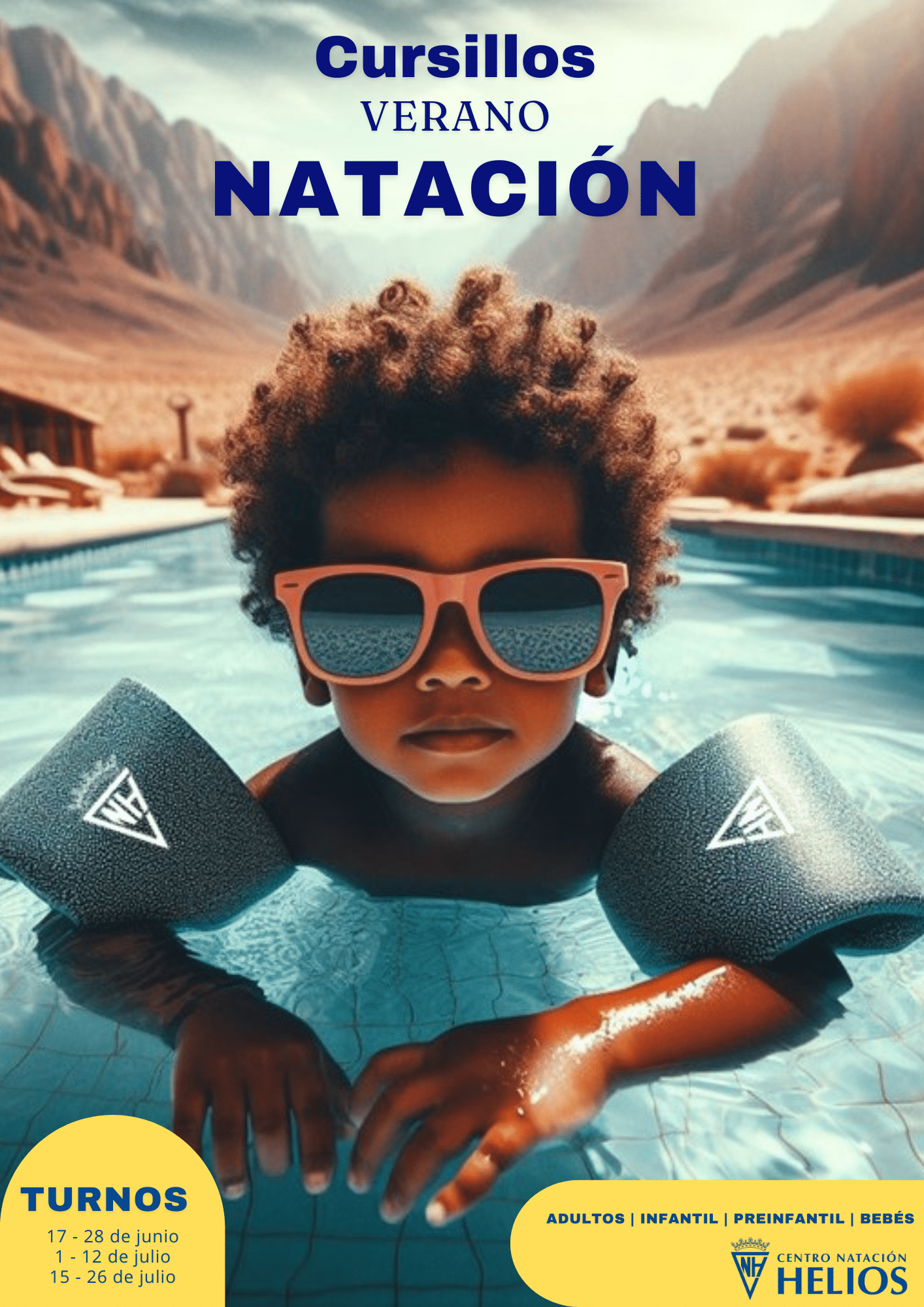 Cursillo de verano 2024 natación Centro Natación Helios