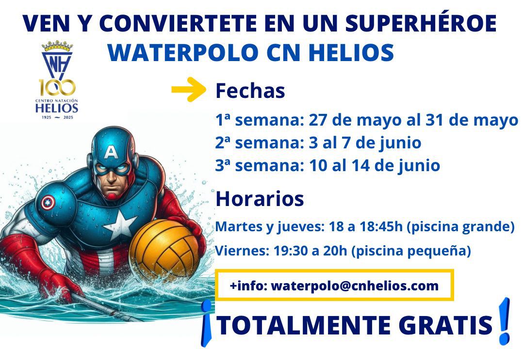 Curso iniciación waterpolo mayo 2024