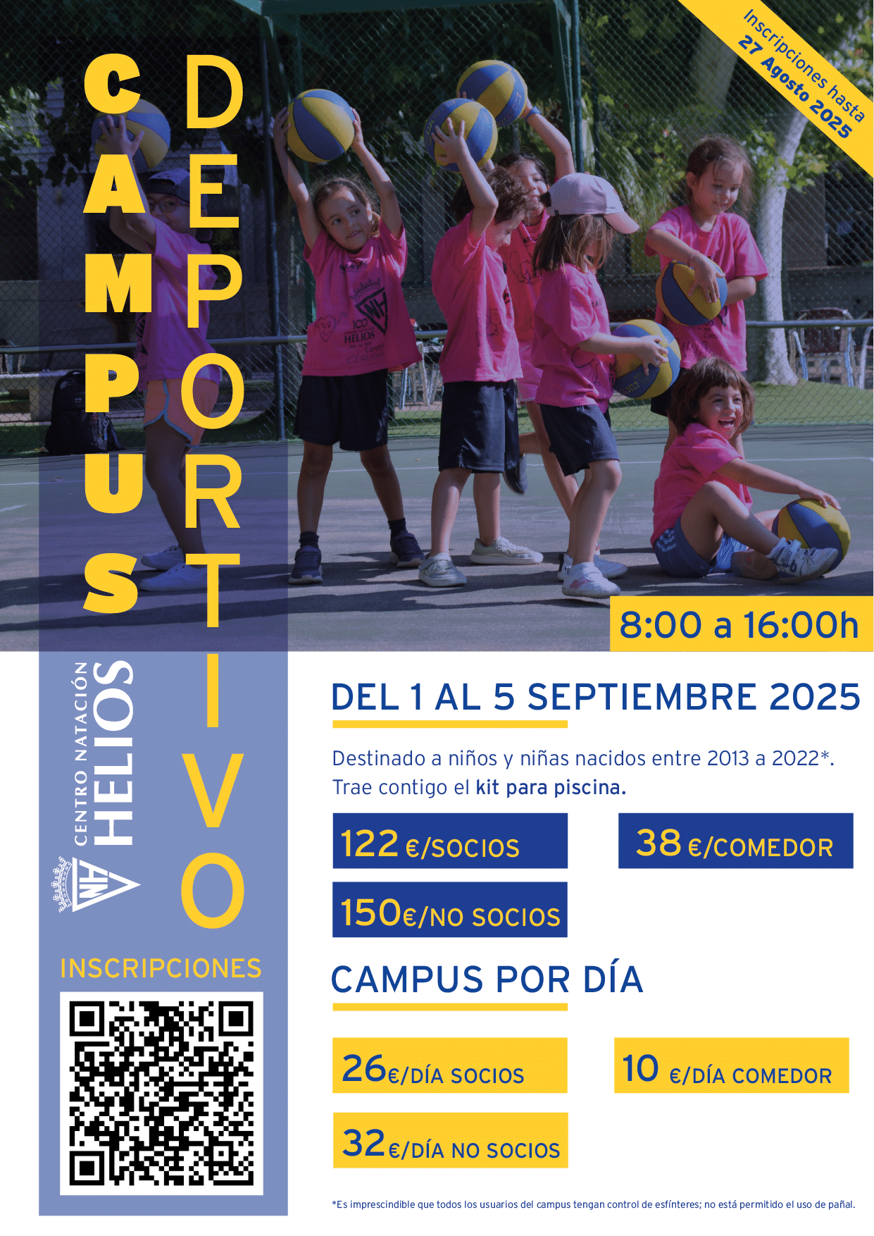 Campus deportivo septiembre