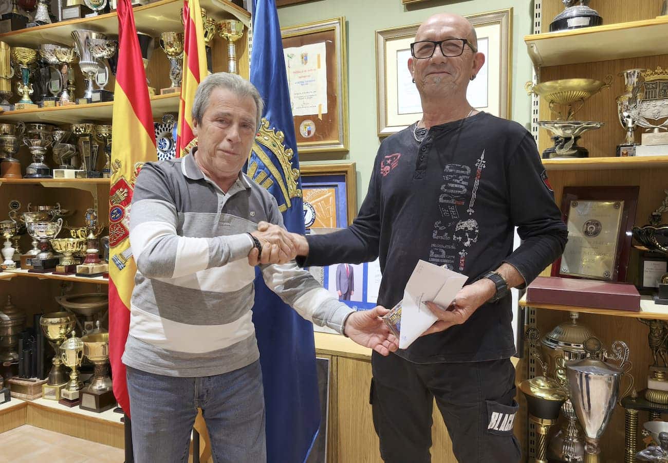 Eduardo Gil con el presidente Francisco E. Vicente