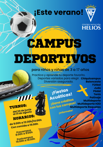 Cartel Póster Campus Deportivo verano
